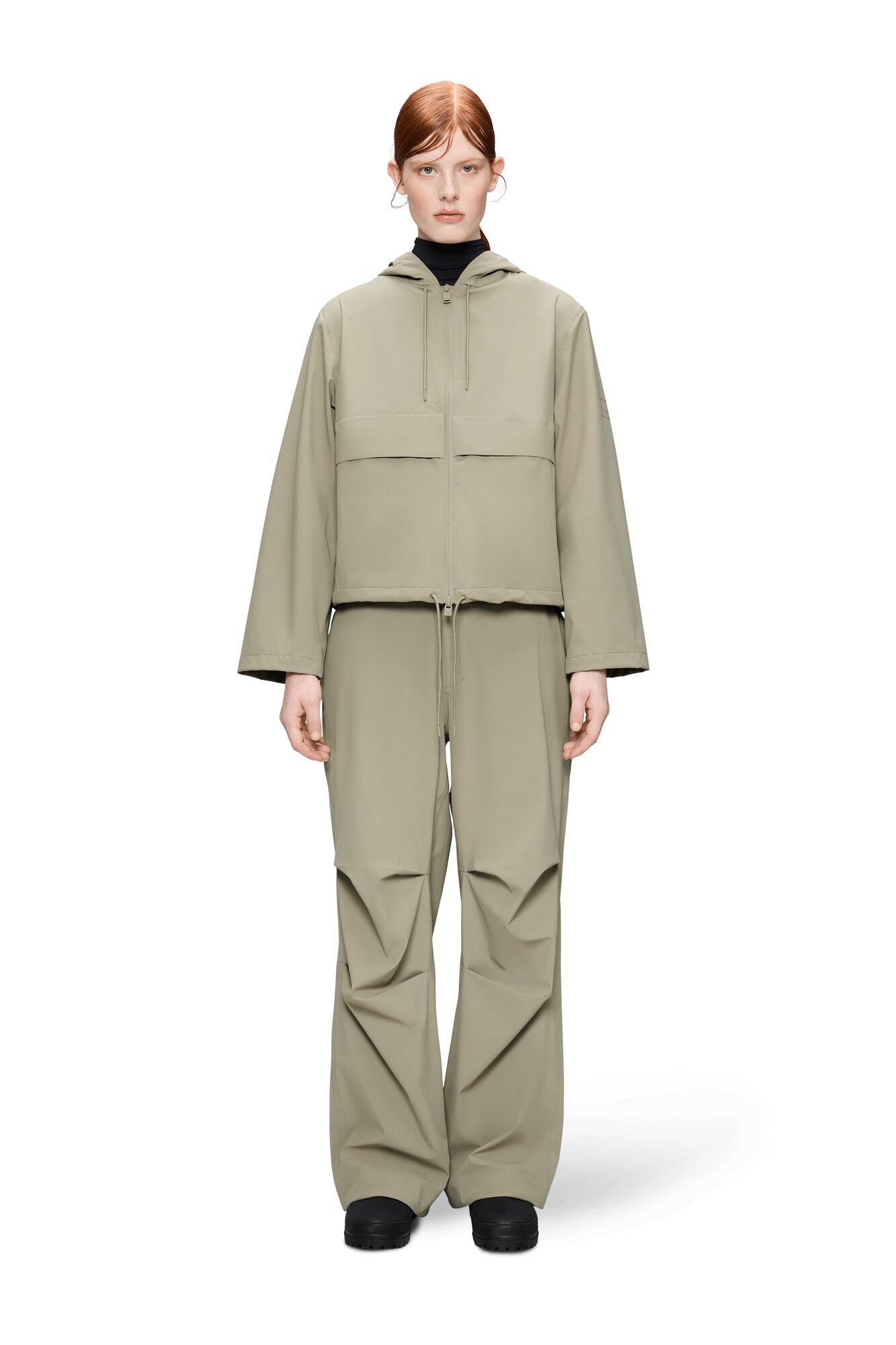 Suva Hardshell Short String W3 regnjakke - 133 Beige